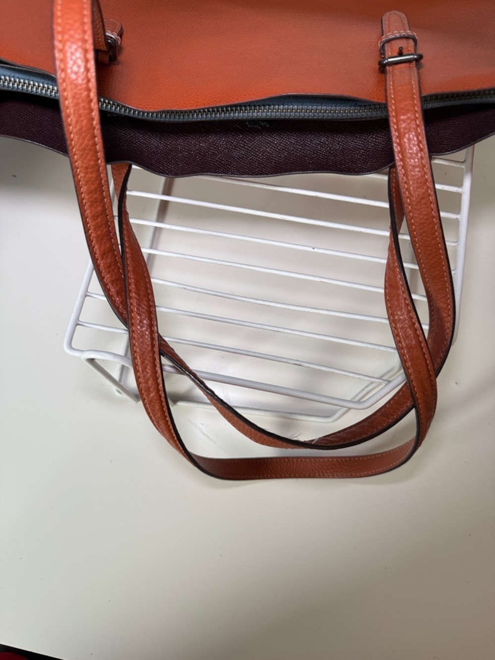 Coach Mollie Pebble Leather Tote Bag - Picture 8 of 15